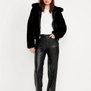 High Rise OG Loose Faux Leather Pants